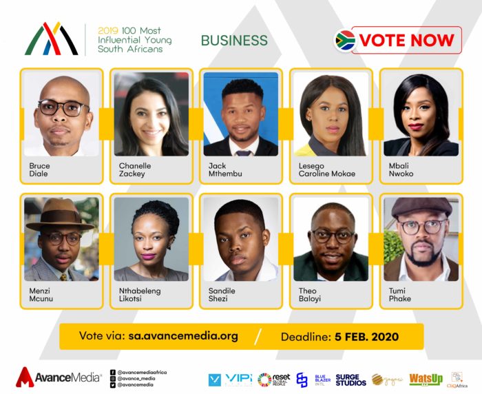 Avance Media | Profiles: 2019 100 Most Influential Young South Africans