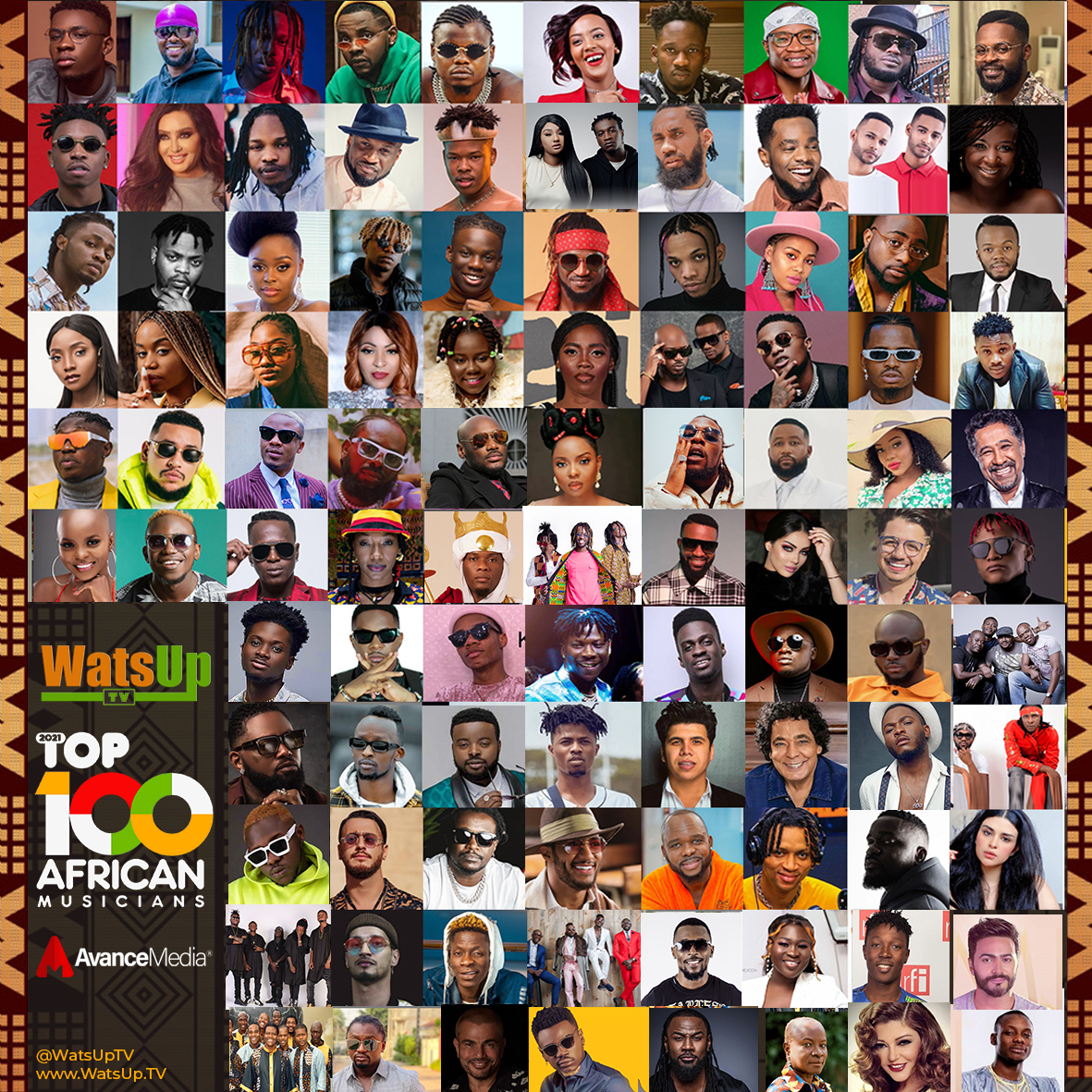 Avance Media Avance Media & WatsUp TV Announces 2021 Top 100 African